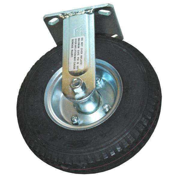 Rubbermaid Commercial 8 Inch Pneumatic Rigid Plate Caster
