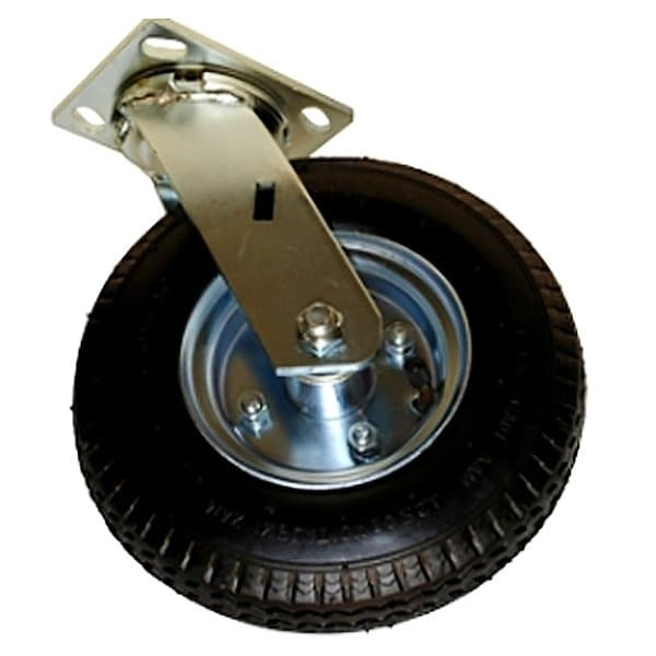 Rubbermaid Commercial 8 Inch Pneu Swiv & Rig Caster Kit With Hardware
