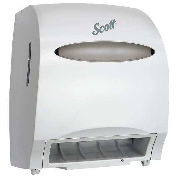 Scott Essential Automatic Hardwound Purple-Core White Paper Towel Dispenser