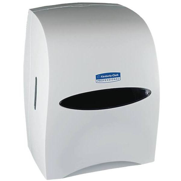 Kimberly-Clark Hard Roll Towel Dispenser Sanitouch Uses 2000 Towel (White)