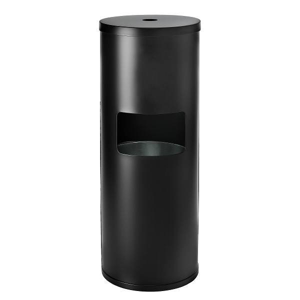 Gritt Commercial Black Stainless Steel Gym Wipe Floor-Stand Wet Wipe Dispenser GRI509-BLK