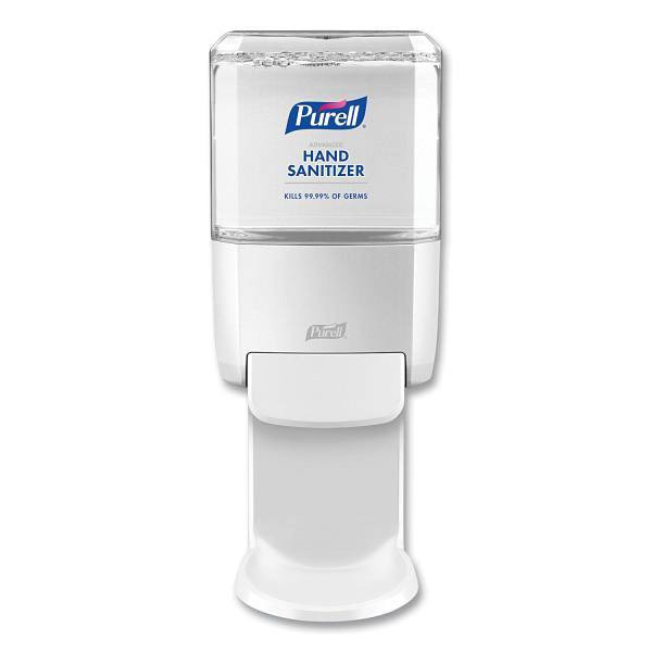 Push-Style Hand Sanitizer Dispenser, 1,200 Ml, 5.25 X 8.56 X 12.13, White