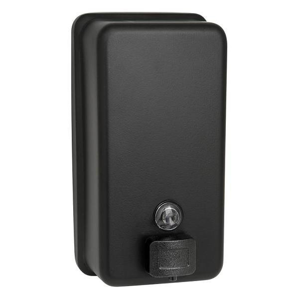 Asi American Specialties Inc. Soap Dispenser Vertical Matte Black Liquid