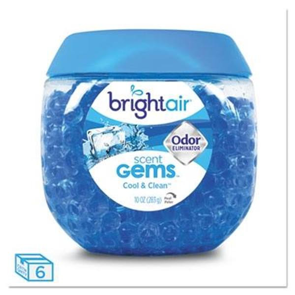 Bright Air 10 Oz Cool/Clean Scent Gems Odor Eliminator (6-Carton)