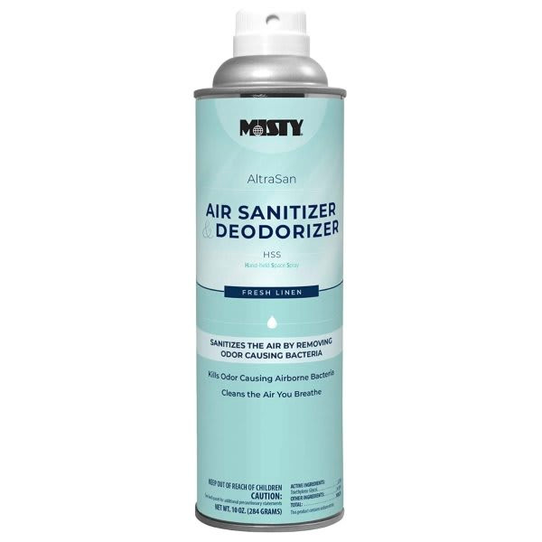 Misty 10 Oz Fresh Linen Scent Handheld Air Sanitizer/Deodorizer (12-Carton)