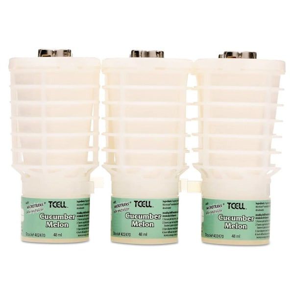 Rubbermaid Commercial Circulair 90 Passive Air Freshener Refill For Odor Control, Cucumber Melon, 6-Carton