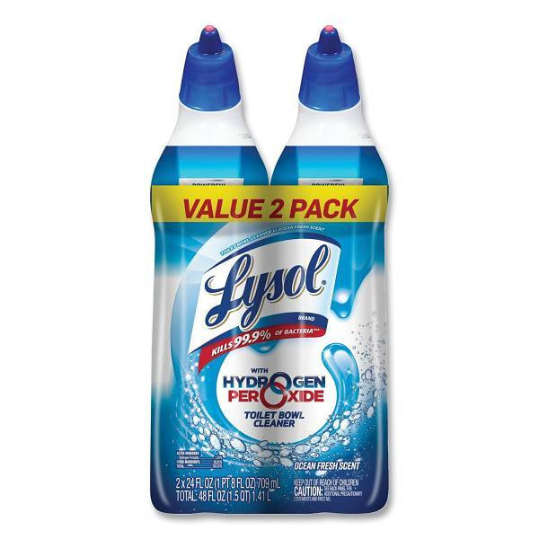 Lysol 24 Oz Toilet Bowl Cleaner W/ Hydrogen Peroxide (2-Pack)
