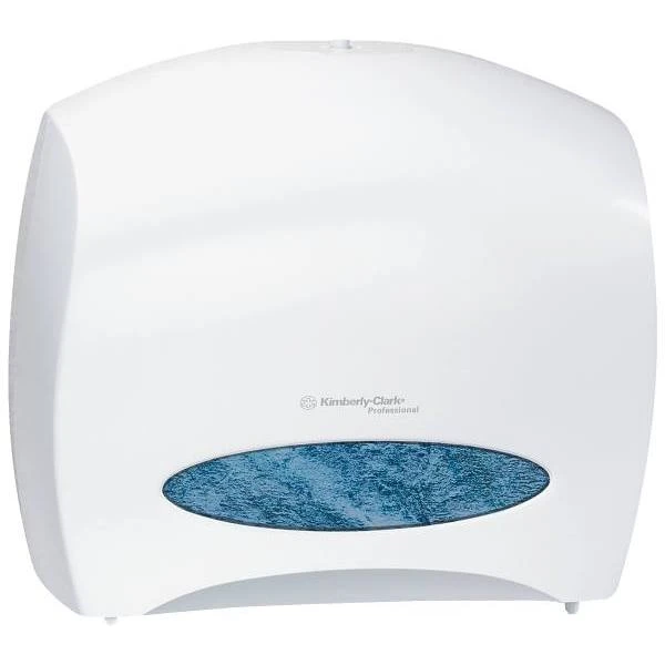 Kimberly-Clark Professional 09508 Jumbo Roll Toilet Paper Dispenser With Stub Roll (White)
