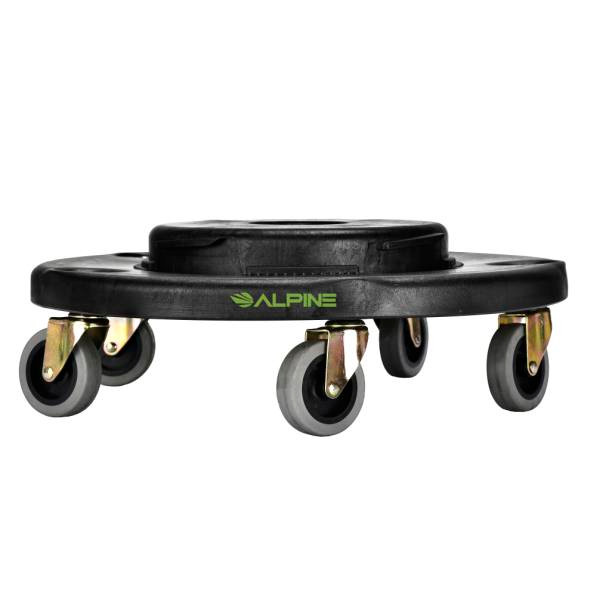 Alpine Industries Round Can Dolly Fits 20, 32, 44, 55-Gal Can Pack Of 2