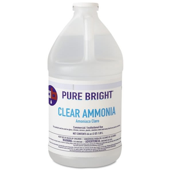 Pure Bright Clear Ammonia, 64oz Bottle, Carton Of 8