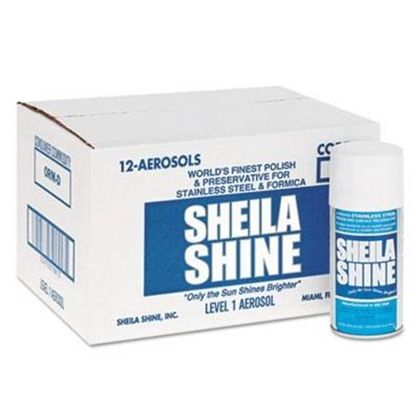 Sheila Shine 10 Oz Aerosol Shine Stainless Steel Cleaner And Polish (12-Carton)