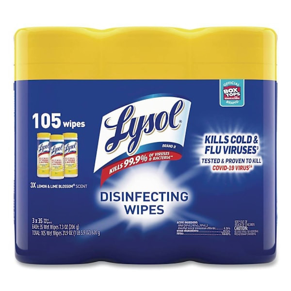 Lysol Disinfectant Wipes (35-Canister)