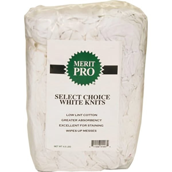 Merit Pro 01520 #5 4lb Block Choice White Knit Rag