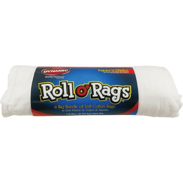 Dynamic 6300-01-Dyn 1lb White Roll O' Rags, Case Of 18