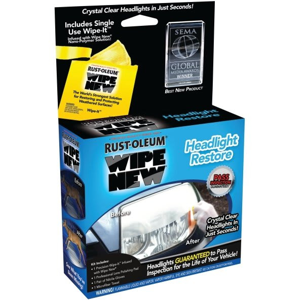 Rust-Oleum Wipe New 0.34 Oz Gloss Headlight Restore, Package Of 6