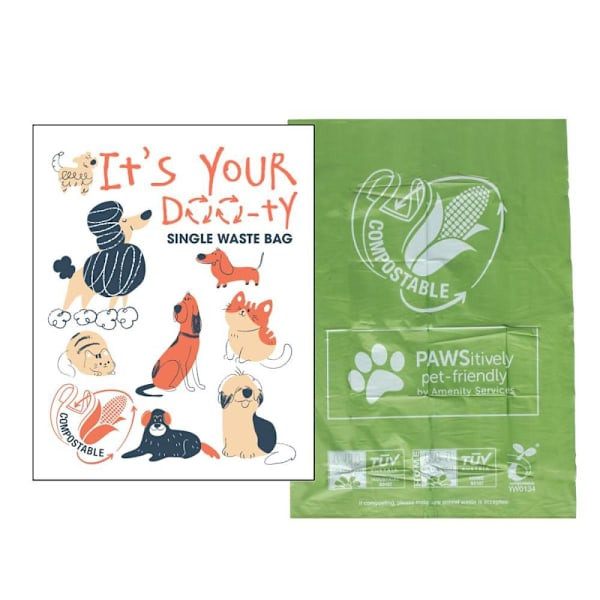 Amenity Services "Its Your Doo-Ty" Individually Wrapped - Pet Waste Case Of 100