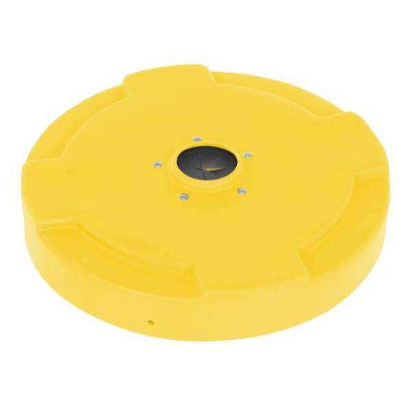 Vestil Drum Recycle Lid Flap 55 Gallon Yellow