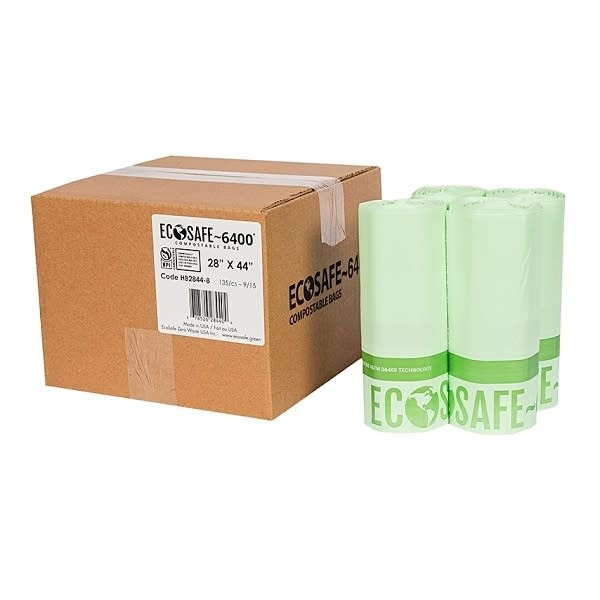 Ecosafe Compostable Can Liner 0.85 mL 28 In. X 44 In. (135-Case)