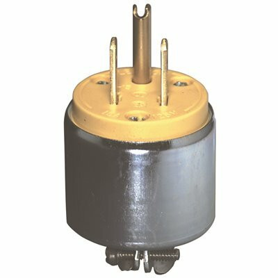 Leviton 15a 125v 3-Way Straight Blade Grounding Plug