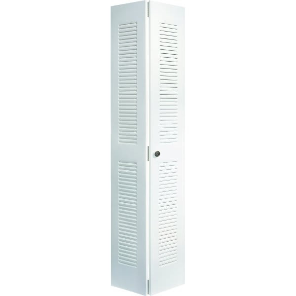 Dunbarton 30 X 80-1/2 In. Full Louver Ii Bi-Fold Door (White)