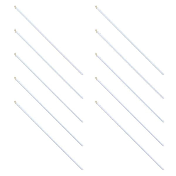 Champion 10 Pack, 30 In. Wand For 1 In. Vinyl Blinds, White