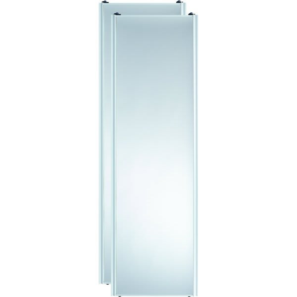 96" X 80-1/2" Silver Framed Mirror Closet Door, 230 Series