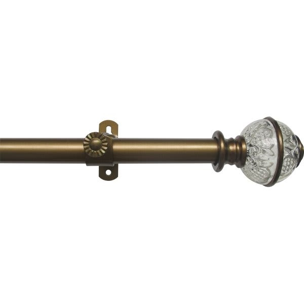 Achim Camino Decorative Curtain Rod And Finial Lancaster (4-Case)