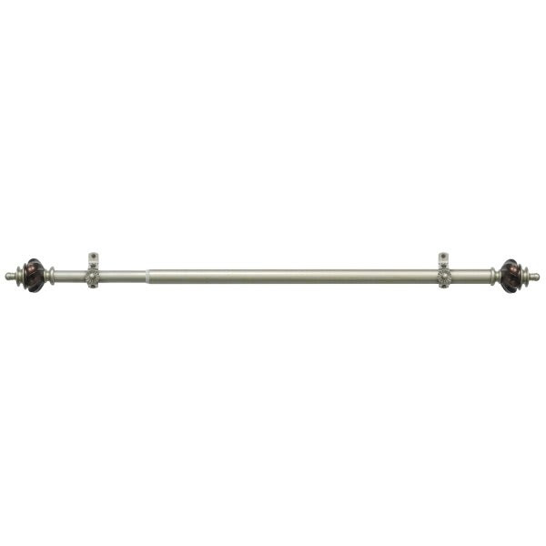 Achim Camino Decorative Rod And Finial Aspen 66 To 120", Case Of 4