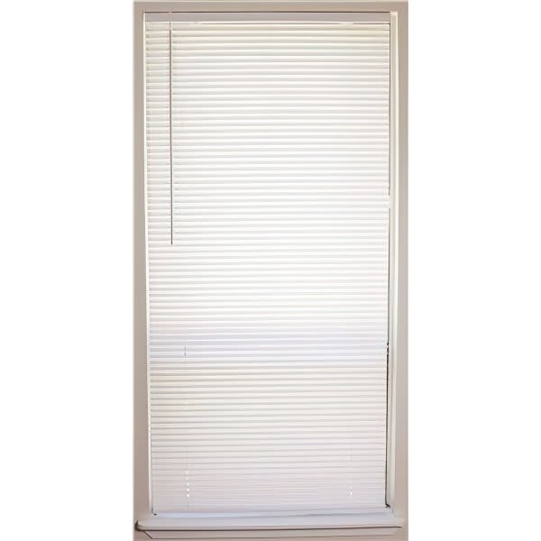 Champion 1 In. Vinyl 80 In. X 64 In. Room Darkening Blind, White