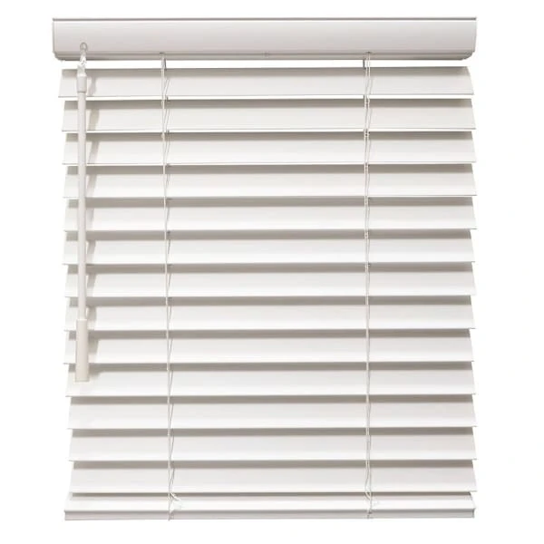 Champion 2 In. Smooth Faux Wood 33 In. X 48 In. Room Darkening Blind, Pure White