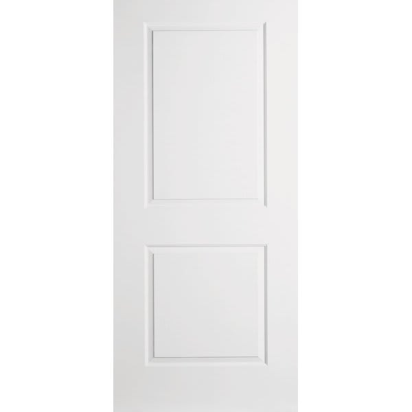 Masonite 30 In. X 80 In. 1.375 In. Primed 2-Panel Hollow Core Composite Slab Interior Door