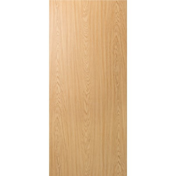 Masonite 32 In. X 80 In. 1.375 In. Flush Strand Oak Clear Coat Hollow Core Slab Interior Door