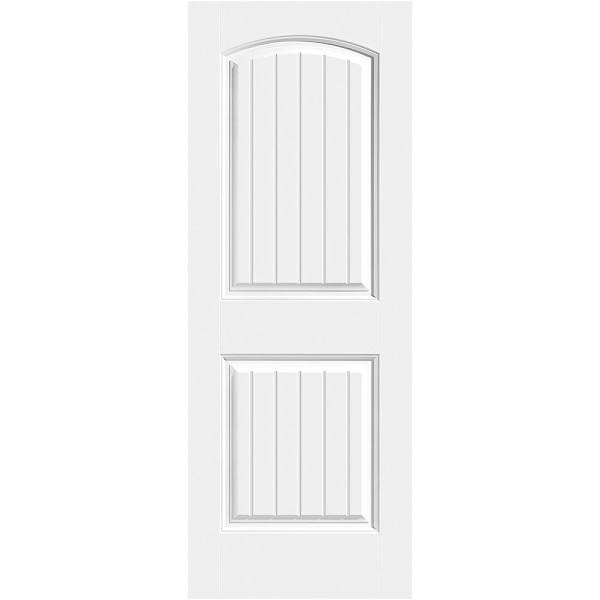 Masonite Cheyenne 2 Panel Hollow Core Primed Molded Door Slab, 30" X 80"