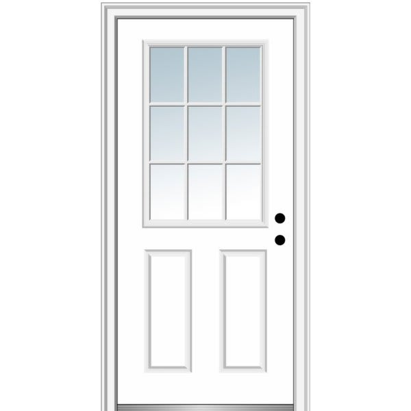 Mmi Door 9 Lite 36" X 80" Lh-In Clear On 6-9/16" Primed Composite Frame Z0365288L