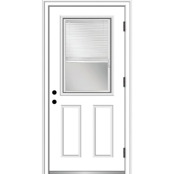 Mmi Door 1/2 Lite 32" X 80" Lh-Out Rlb On 4-9/16" Primed Composite Frame