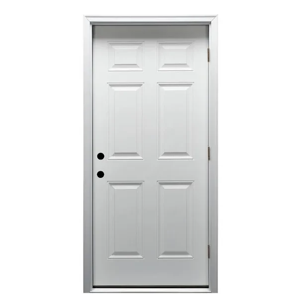 Mmi Door 30"X80" LH 6-Panel Prehung Front Door On 6-9/16" Frame
