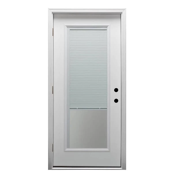 Mmi Door 30"X80" LH 6-Panel Steel Prehung Front Door On 6-9/16 Frame, Brickmould