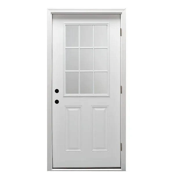 Mmi Door 30"X80" LH 9-Lite Clear Prehung Front Door