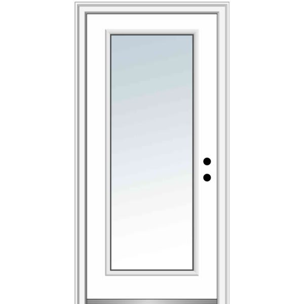 Mmi Door Full Lite 30" X 80" Lh-In Clear On 4-9/16" Finger-Jointed Primed Frame