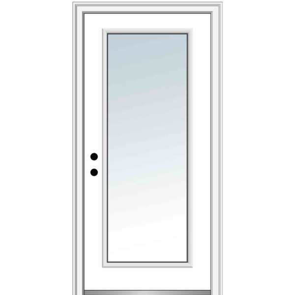 Mmi Door Full Lite 36" X 80" Rh-In Clear On 4-9/16" Framesaver Primed Frame