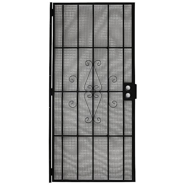 36 X 80 In Steel Security Door (Black)