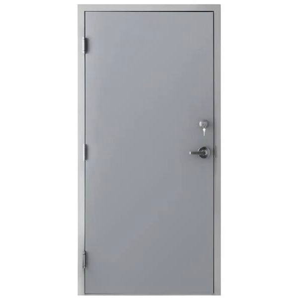 Armor Door 36 In. X 84 In. Fire-Rated Steel Prehung Door W/ Frame, Deadlock, And Hardware