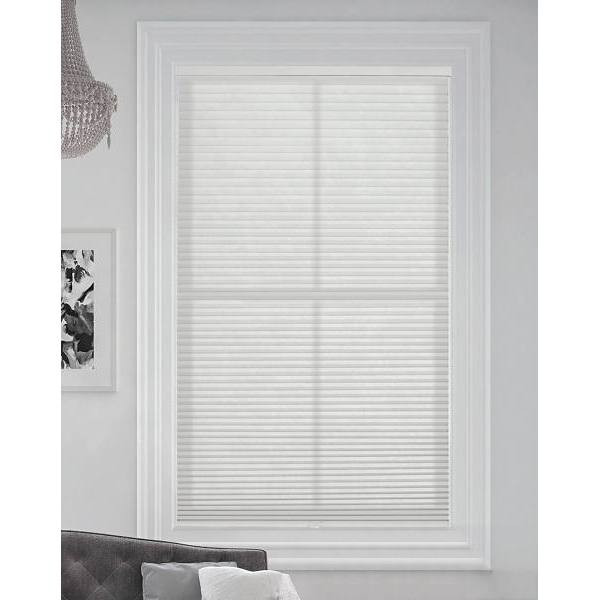 BlindsAvenue 38 In. X 72 In. Cordless Light Filtering Cellular Shade (White Dove)
