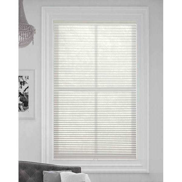 BlindsAvenue Simply 30 In. X 48 In. Polyester Cellular Filtering Single Cell Shade (Fawn)