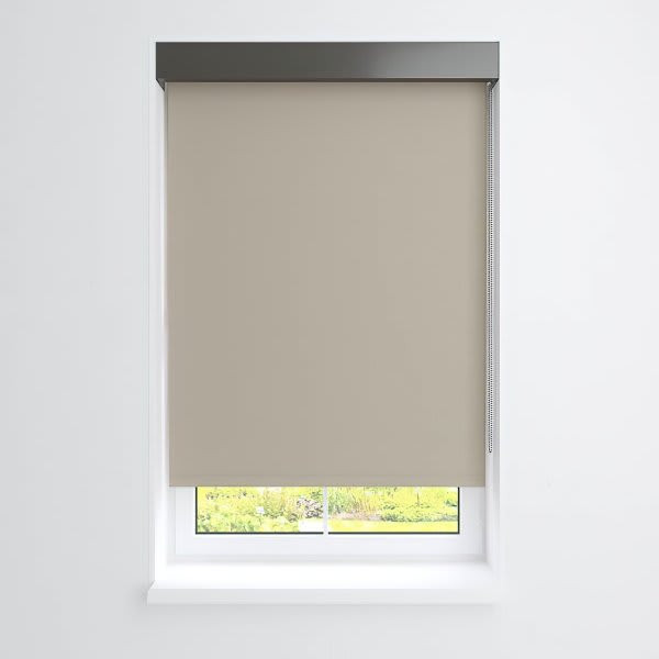 Fabtex Manual Roller Shade For Windows 12"-24"W X 60"H Blackout Twill