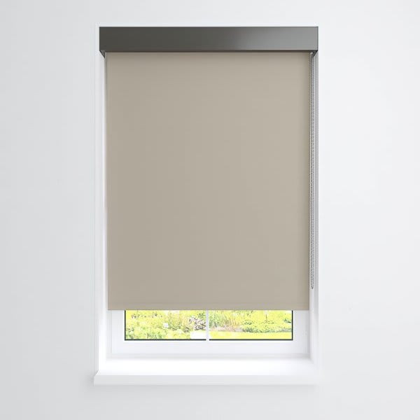 Fabtex Manual Roller Shade For Windows 72"-84"W X 84"H Blackout Twill