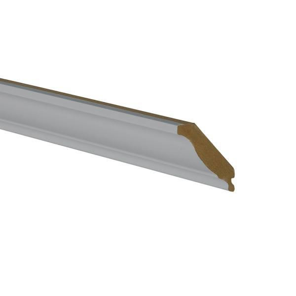 Newport 96 In. W X 2.325 In. D X 3 In. H In Solid Wood Kitchen Cabinet Crown Molding In Pearl Gray