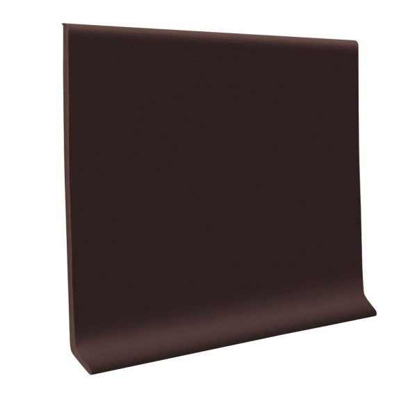 Roppe 4 In X .080 In X 48 In Brown Vinyl Wall Cove Base, Box Of 30