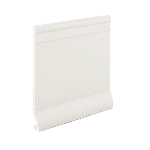Roppe 4 In X .125 In X 60 Ft White Pinnacle Rub. Architectural Wall Base Coil