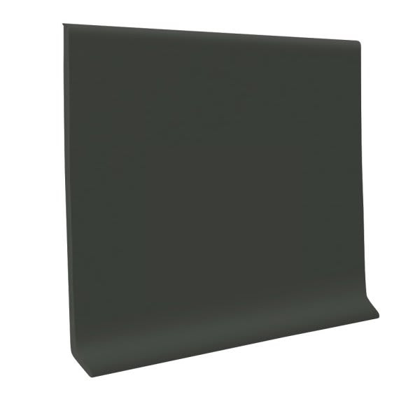Roppe 6 In X .125 In X 48 In Black Brown Rubber Wall Cove Base